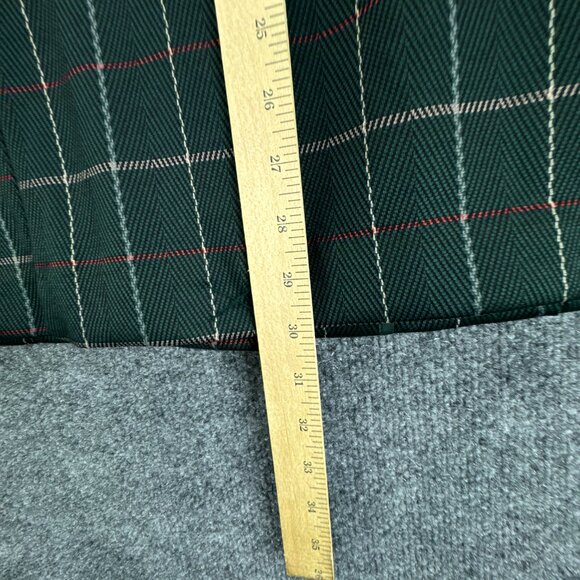 Avec‎ Les Filles Blazer Medium Green Plaid Academia Preppy Lightweight Relaxed - Picture 12 of 14